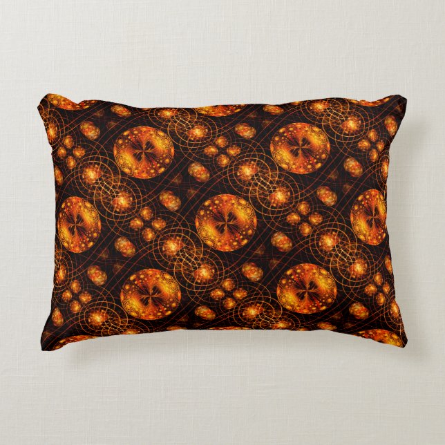 Gold Modern Boho Elegant Abstract Art Pattern #507 Decorative Cushion (Front)
