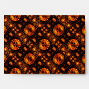 Gold Modern Boho Elegant Abstract Art Pattern #507 Envelope