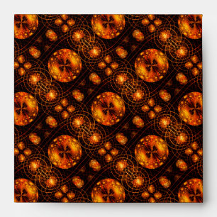 Gold Modern Boho Elegant Abstract Art Pattern #507 Envelope