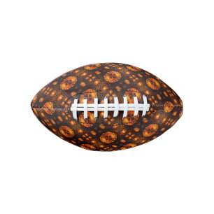 Gold Modern Boho Elegant Abstract Art Pattern #507 Football