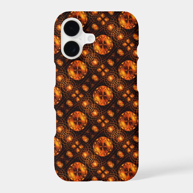 Gold Modern Boho Elegant Abstract Art Pattern #507 iPhone Case (Back)