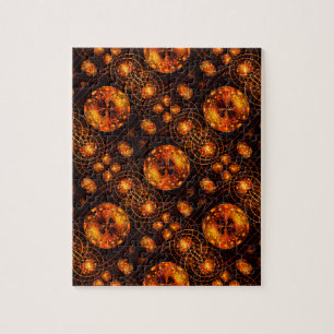 Gold Modern Boho Elegant Abstract Art Pattern #507 Jigsaw Puzzle