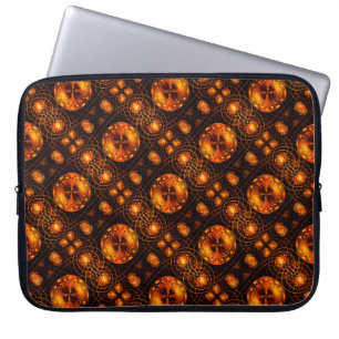Gold Modern Boho Elegant Abstract Art Pattern #507 Laptop Sleeve