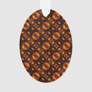 Gold Modern Boho Elegant Abstract Art Pattern #507 Ornament