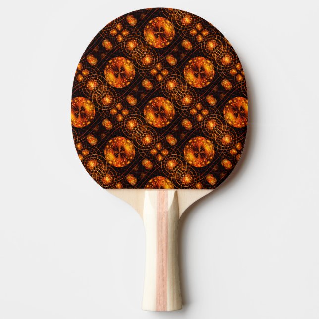 Gold Modern Boho Elegant Abstract Art Pattern #507 Ping Pong Paddle (Front)