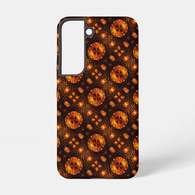 Gold Modern Boho Elegant Abstract Art Pattern #507 Samsung Galaxy S22 Case (Back)