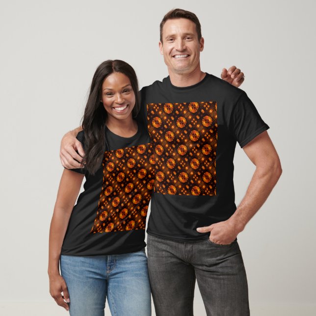 Gold Modern Boho Elegant Abstract Art Pattern #507 T-Shirt (Unisex)
