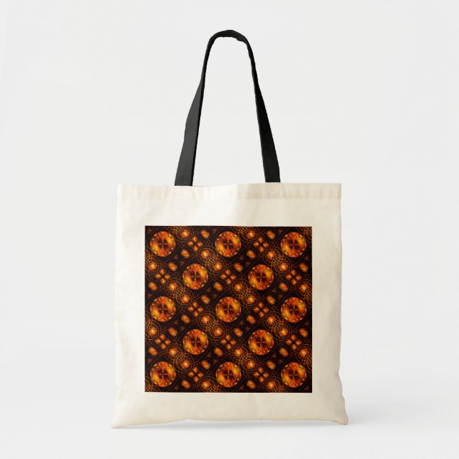 Gold Modern Boho Elegant Abstract Art Pattern #507 Tote Bag (Front)