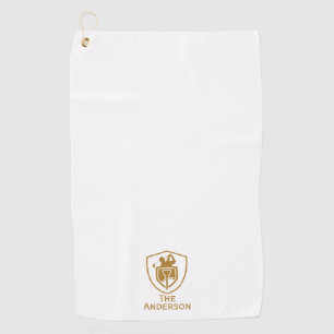 Gold Modern Golf Towel