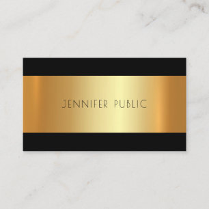 Gold Modern Trending Fashionable Glamourous Business Card