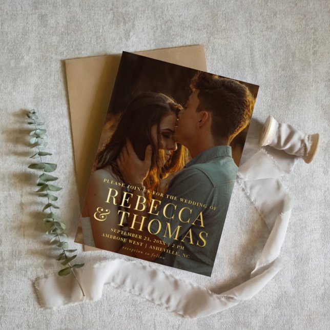 Gold Modern Type Photo Wedding (Creator Uploaded)