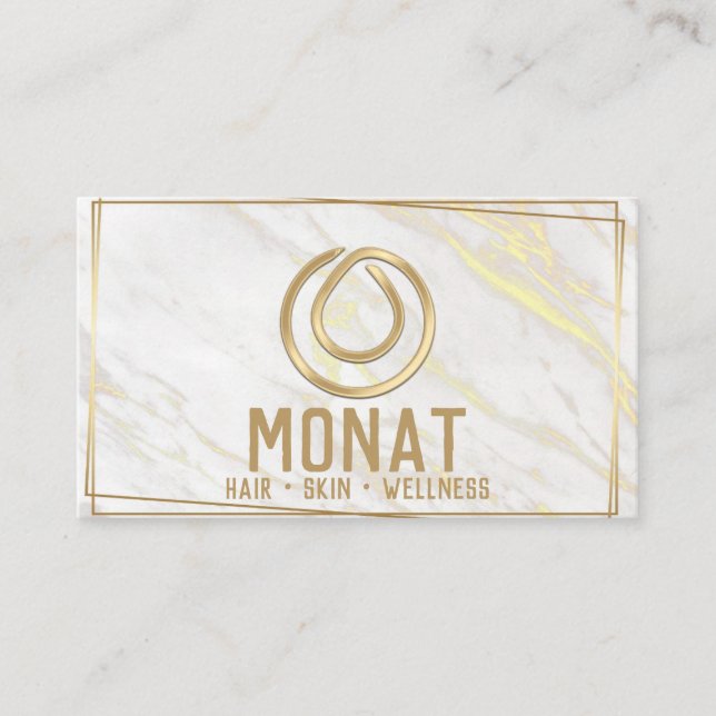 Gold Monat Business Card 2 (Front)