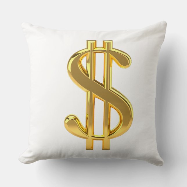 Gold Money Pillow (Front)