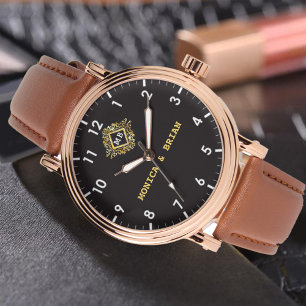 Gold Monogram couple Watch