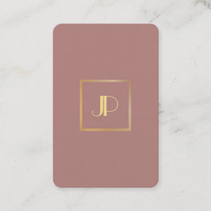 Gold Monogram Elegant Professional Modern Template Business Card