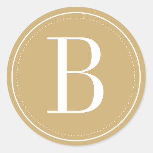 Gold Monogram Envelope Seal