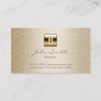 Gold Monogram Geo Patterns Interpreter