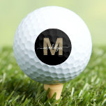 Gold Monogram Initial Name Personalised Golf Balls<br><div class="desc">Custom Create Your Own Luxury Chic Gold Monogram Initial Name Personalised Golf Balls. These stylish, luxury personalised golf balls feature a unique monogram design with a bold gold initial and a flowing white script name, adding a touch of elegance and sophistication to every swing. Perfect for the discerning golf lover,...</div>