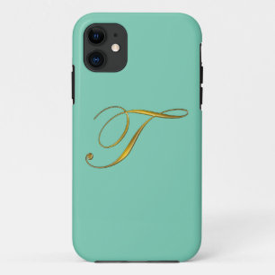 Gold Monogram Initial T Iphone 6 Case