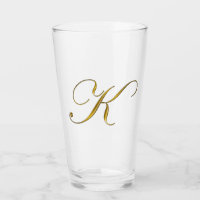 Gold Monogram K