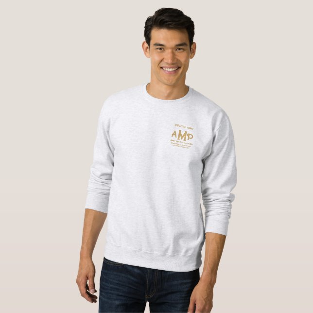 Gold Monogram Personalised Business Sweatshirt (Front Full)