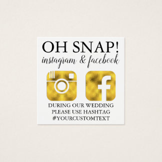 Gold Monogram Social Media Cards