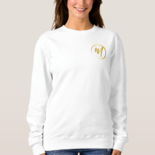 Gold Monogram Sweatshirt