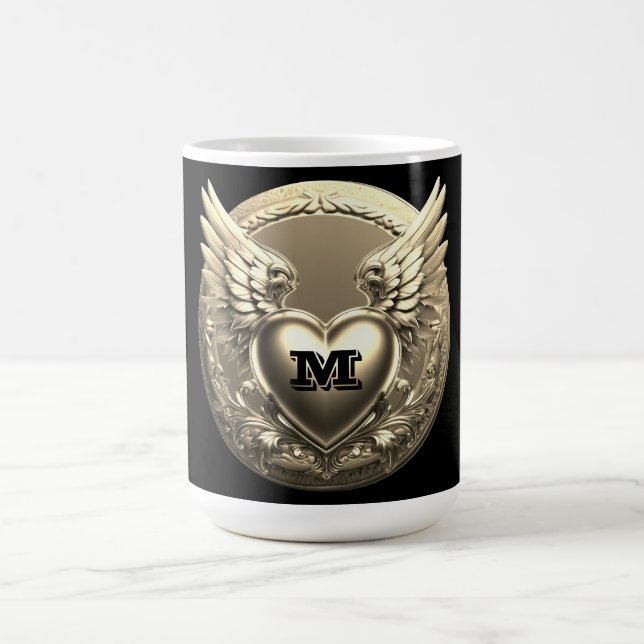 Gold Monogram Template  Coffee Mug (Center)
