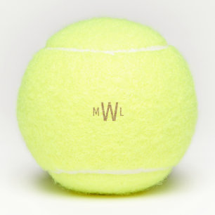 Gold Monogram  Tennis Balls