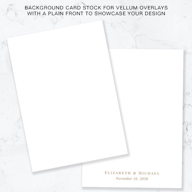 Gold Monogram White Background For Vellum Overlay Invitation (Creator Uploaded)