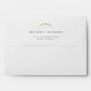 Gold Moon Wedding Envelope
