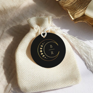 Gold Moon Wedding Favour Tags