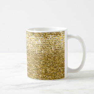 Gold mosaic pattern coffee mug