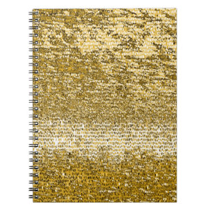 Gold mosaic pattern notebook