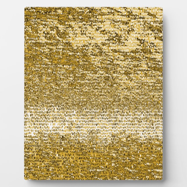 Gold mosaic pattern plaque (Front)