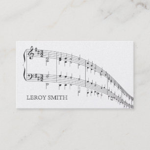 GOLD Musician Artist Music Teacher MySpace Business Card