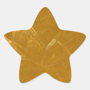 Gold n Copper Sheet :  Lotus Engraved Design Star Sticker