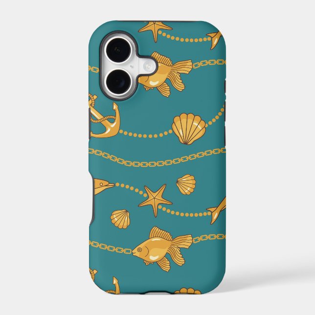 Gold Nautical Pattern (Back)