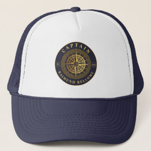 Gold Nautical Trucker Hat