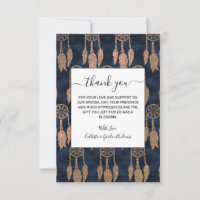 Gold Navy Blue Glitter Ikat Dream Catcher Pattern