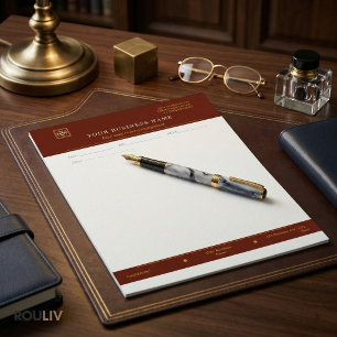 Gold Navy Executive Letterhead Luxury Business
