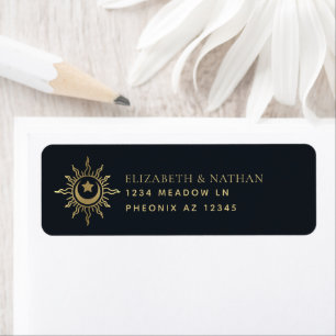 Gold & Navy Vintage Tarot Gothic Wedding