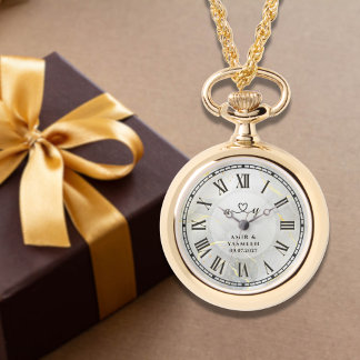 Gold Necklace Watch Pendant | Keepsake Gift