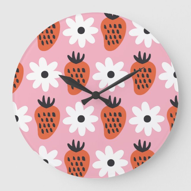 Gold neon, abstract colourful lights. large clock (Front)