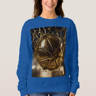 Gold Netball In A Gold Netball Net, Sweatshirt