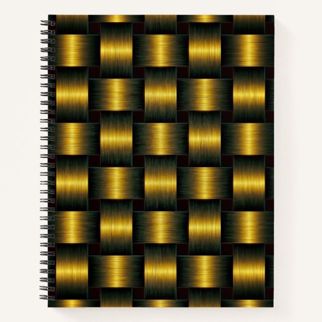 Gold Notebook Golden Lattice (Front)