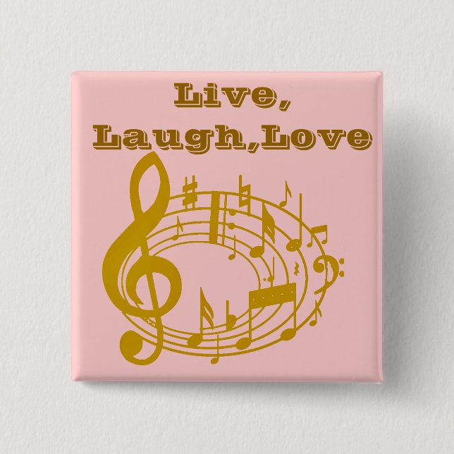 Gold Notes_ 15 Cm Square Badge (Front)