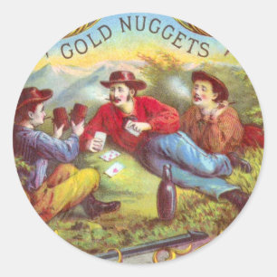 Gold Nuggets: Antique Cigar Label Wild West Art