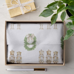 Gold Nutcracker Christmas Tissue Paper