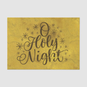 Gold O Holy Night Christmas Tissue Paper